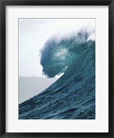 Framed Close-up of an ocean wave, Waimea Bay, Oahu, Hawaii, USA