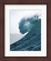 Framed Close-up of an ocean wave, Waimea Bay, Oahu, Hawaii, USA