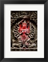 Framed Statue of a goddess, Kathmandu, Nepal