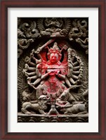 Framed Statue of a goddess, Kathmandu, Nepal