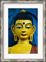 Framed Close-up of a statue of Buddha, Kathmandu, Nepal