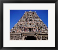 Framed Carving on Sri Meenakshi Hindu Temple, Chennai, Tamil Nadu, India