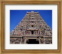 Framed Carving on Sri Meenakshi Hindu Temple, Chennai, Tamil Nadu, India
