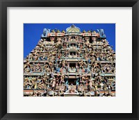 Framed Carving on Sri Meenakshi Hindu Temple, Chennai, India