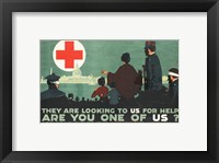 Framed Red Cross War Fund