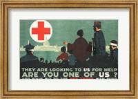 Framed Red Cross War Fund