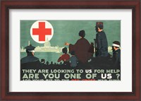 Framed Red Cross War Fund