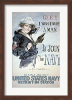 Framed Join the Navy
