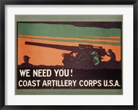 Framed Coast Artillery Corps