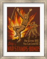 Framed War Stamps & Bonds