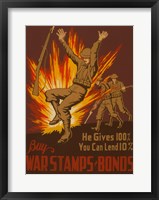 Framed War Stamps & Bonds