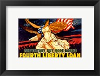 Framed Fourth Liberty Loan