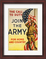 Framed Call to Duty for Home and Country