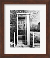 Framed Telephone booth by the road