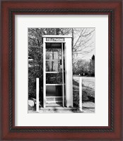 Framed Telephone booth by the road