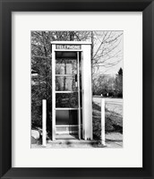 Framed Telephone booth by the road