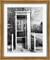 Framed Telephone booth by the road