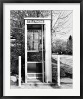 Framed Telephone booth by the road