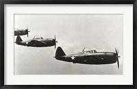 Framed Three fighter planes, P-47 Thunderbolt