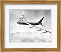 Framed High angle view of a military airplane in flight, B-52C Stratofortress