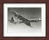 Framed Low angle view of a fighter plane in flight, Convair B-36D