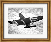 Framed Low angle view of a fighter plane carrying missiles in flight, Martin AM-1 Mauler, US Navy