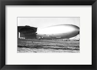 Framed USA, New Jersey, Hindenberg, Airship on a landscape