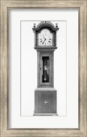 Framed Antique grandfather clock