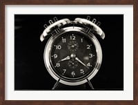 Framed Close up of vintage alarm clock