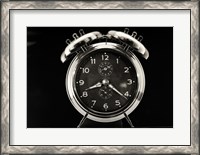 Framed Close up of vintage alarm clock