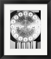 Framed Time zone clock
