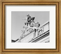 Framed USA, New York State, New York City, Grand Central Clock, low angle view