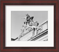Framed USA, New York State, New York City, Grand Central Clock, low angle view