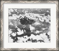 Framed High angle view of an atomic bomb explosion, Bikini Atoll, Marshall Islands, July 25, 1946