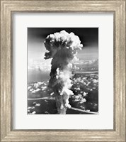 Framed Clouds formed by an atomic explosion