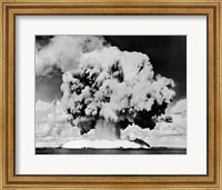 Framed Atomic bomb explosion, Bikini Atoll, Marshall Islands, July 24, 1946