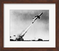 Framed Low angle view of a missile taking off, Martin TM-61B Matador