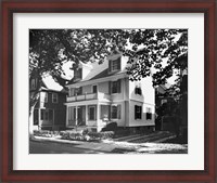 Framed Birthplace of John F. Kennedy, Brookline, Massachusetts, USA