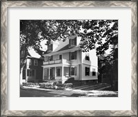 Framed Birthplace of John F. Kennedy, Brookline, Massachusetts, USA