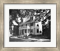 Framed Birthplace of John F. Kennedy, Brookline, Massachusetts, USA