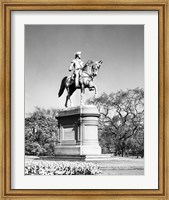 Framed Low angle view of a statue of George Washington, Boston Public Garden, Boston, Massachusetts, USA