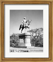 Framed Low angle view of a statue of George Washington, Boston Public Garden, Boston, Massachusetts, USA