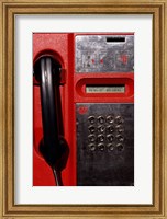 Framed Close-up of a pay phone