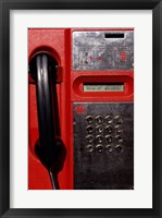 Framed Close-up of a pay phone