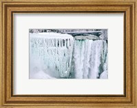 Framed High angle view of a waterfall, American Falls, Niagara Falls, New York, USA