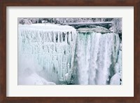 Framed High angle view of a waterfall, American Falls, Niagara Falls, New York, USA