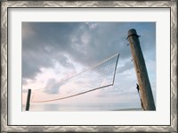 Framed Volleyball net on the beach