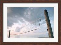 Framed Volleyball net on the beach