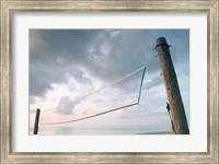 Framed Volleyball net on the beach