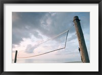 Framed Volleyball net on the beach